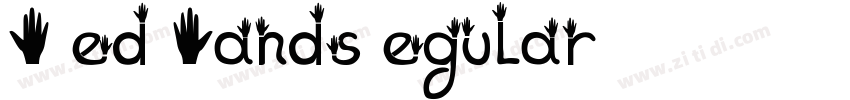 KG Red Hands Regular字体转换